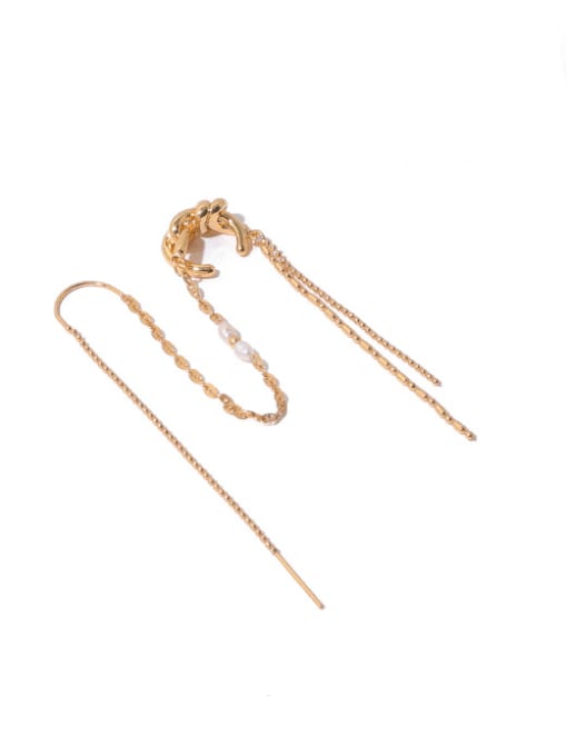 Gold (single sale) Brass Tassel Minimalist Single Earring