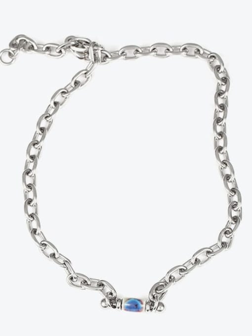 TINGS Titanium Steel Geometric  Chain Vintage Necklace 2