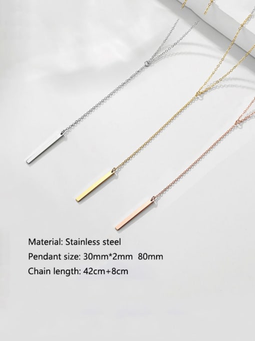 Desoto Stainless steel Geometric Minimalist Multi Strand Necklace 1