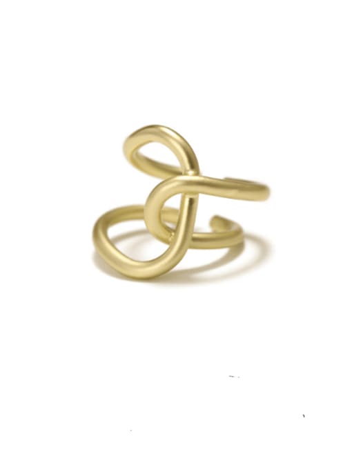 ACCA Brass Irregular Geometric Minimalist Band Ring 0