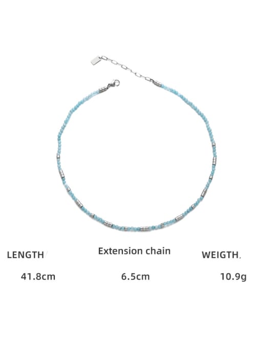 TINGS Titanium Steel MGB beads Irregular Trend Necklace 2