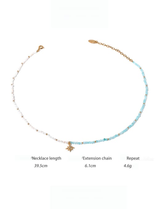 Necklace Brass MGB beads Geometric Bohemia Necklace