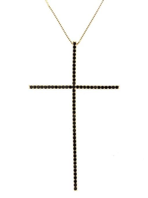renchi Brass Cubic Zirconia Religious Minimalist Regligious Necklace