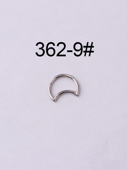 9 Stainless steel Cubic Zirconia Water Drop Hip Hop Nose Rings(Single Only One)
