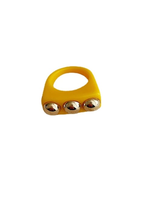 ZRUI Alloy Resin Geometric Cute Band Ring/Multi-Color Optional 0