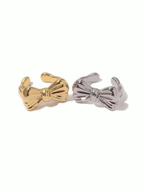 Five Color Brass Bowknot Vintage Single Earring(Single -Only One) 0