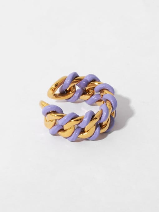Ring Brass Twist Geometric Vintage Band Ring