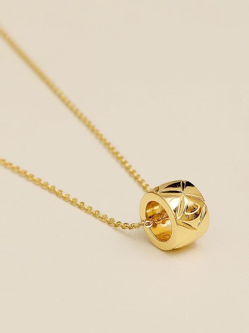 HYACINTH Brass smooth Geometric Minimalist Trend Korean Fashion Necklace 1