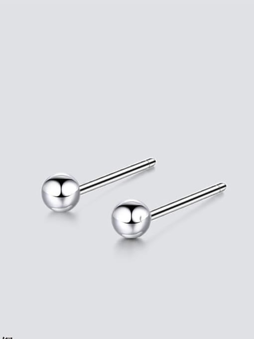 Ye15760 steel color Stainless steel Round Minimalist Stud Earring