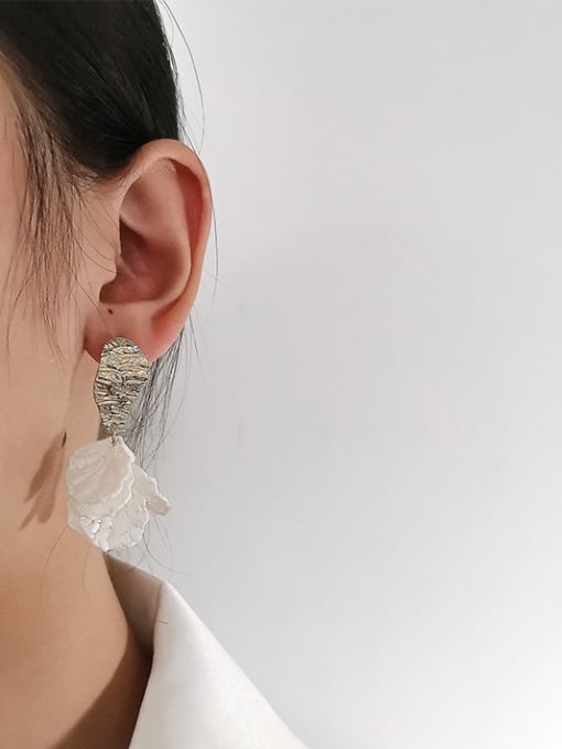 HYACINTH Copper Acrylic Flower Trend Drop Trend Korean Fashion Earring 1