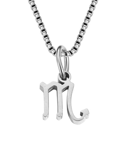 Scorpio Steel Stainless steel Constellation Minimalist Necklace
