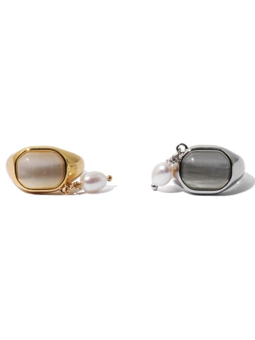 TINGS Brass Shell Geometric Vintage Single Earring