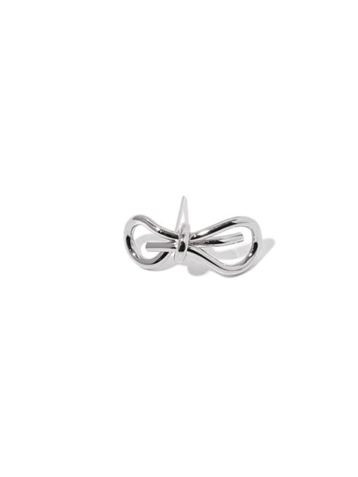 TINGS Brass Hollow Bowknot Vintage Single Earring (Single Only-One) 0
