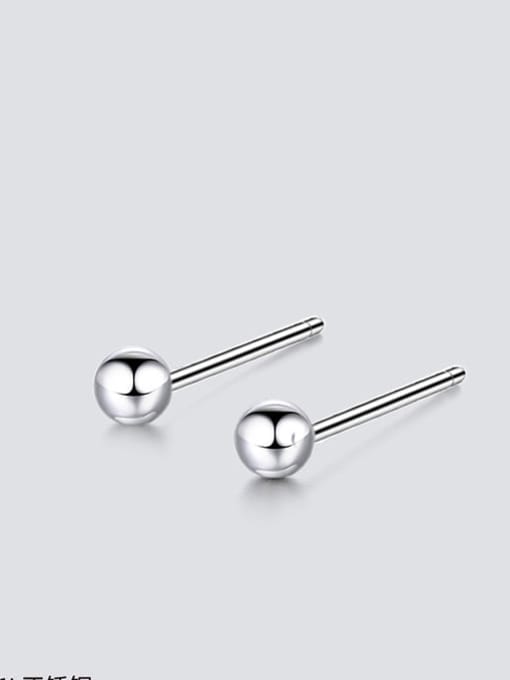 Desoto Stainless steel Round Minimalist Stud Earring 0