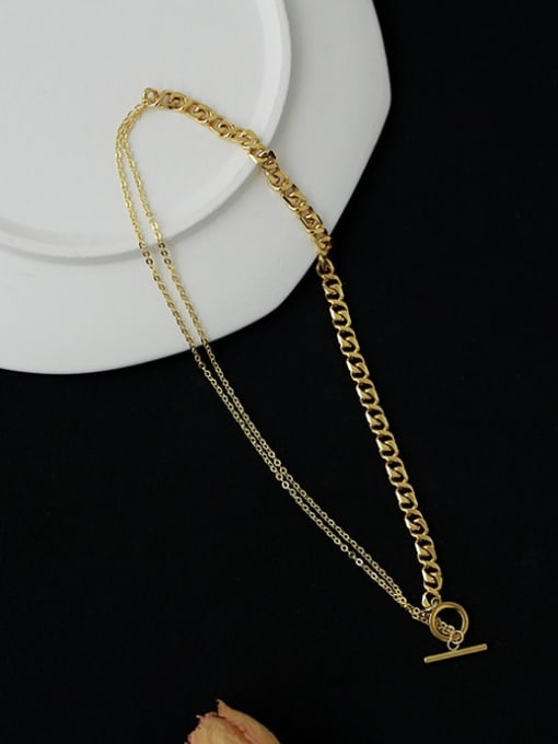 Five Color Brass Geometric Tassel Vintage Lariat Necklace 3