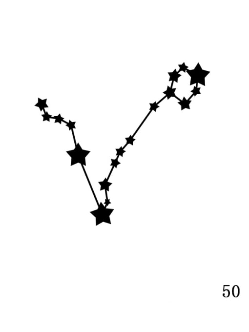 Golden XZ 50 Pisces Stainless steel Constellation Minimalist  geometry Pendant Necklace