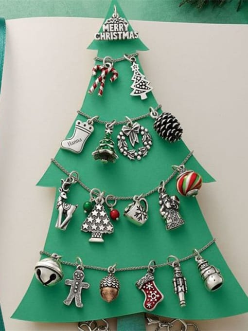 Desoto Stainless Steel 3d Accessories Christmas Series Pendant 1