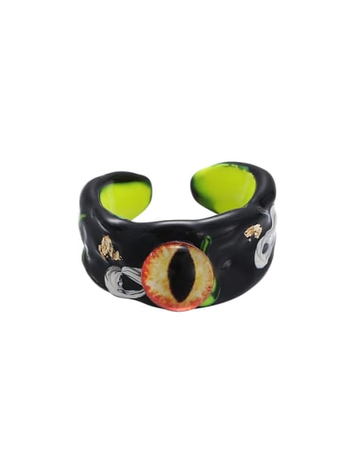 Section 3 Brass Enamel Animal Trend Band Ring