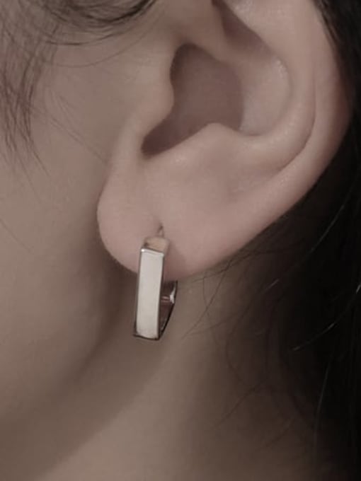 TINGS Brass Geometric Minimalist Stud Earring 1