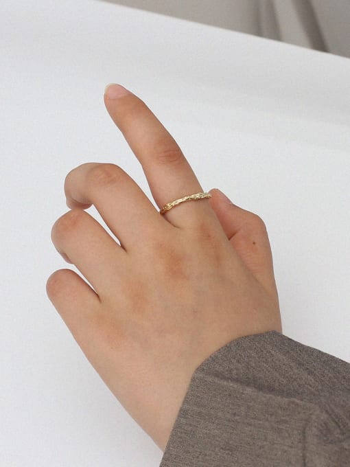 HYACINTH Copper Geometric Minimalist Band Fashion Ring 1