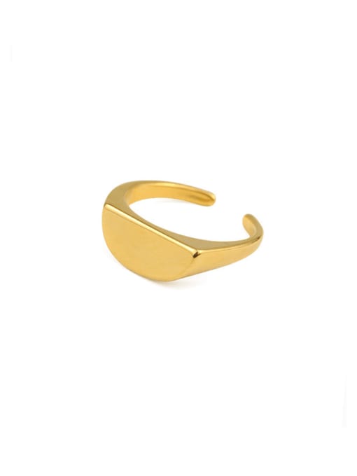 ACCA Brass Hollow Geometric Vintage Band Ring 3