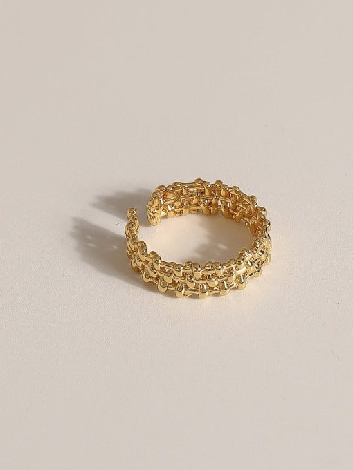 JZ085 Brass Geometric Vintage Band Fashion Ring