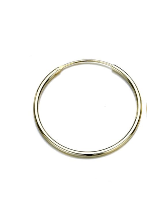 Desoto Stainless steel Round Minimalist Hoop Earring 2