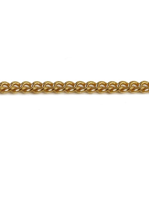 Side chain (diameter 3.5 mm) S925 Sterling Sliver Geometric Minimalist Bead Chain
