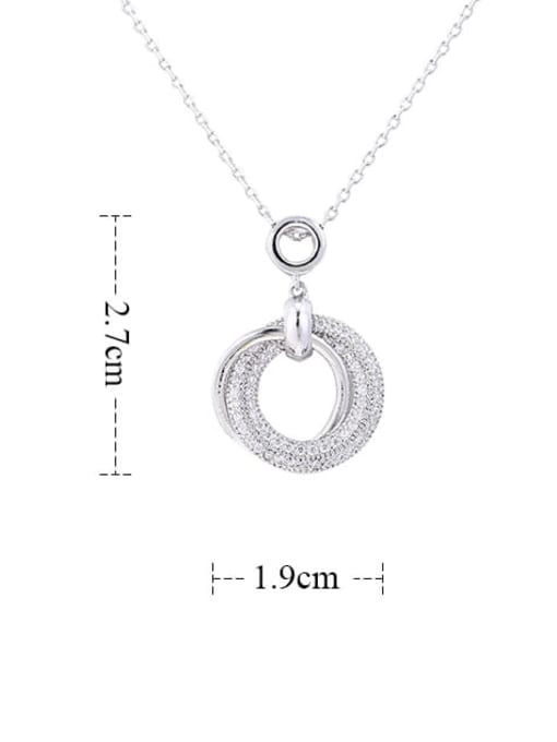 YILLIN Brass Hollow Round Minimalist Necklace 3