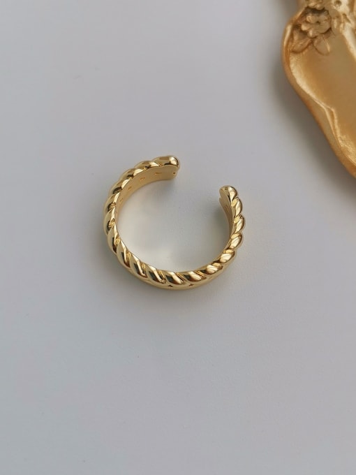 HYACINTH Copper Geometric Minimalist Stackable Fashion Ring 2