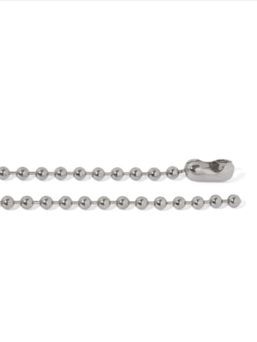 ACCA Brass Bead Round Vintage Lariat Necklace 2