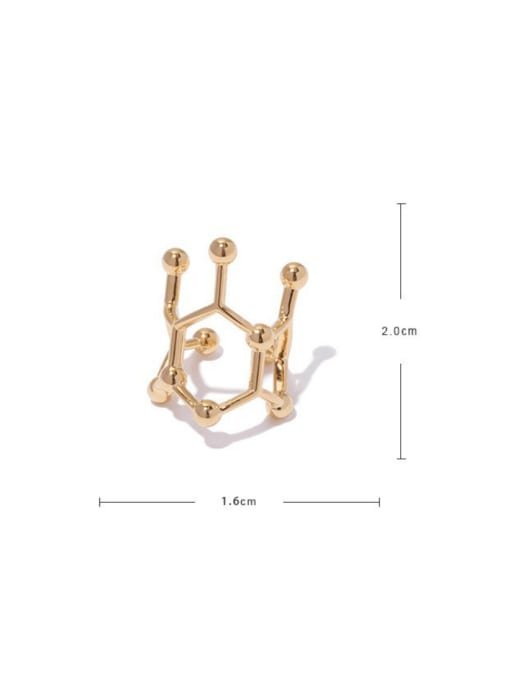 ACCA Brass Irregular Minimalist Single Earring(Single -Only One) 4