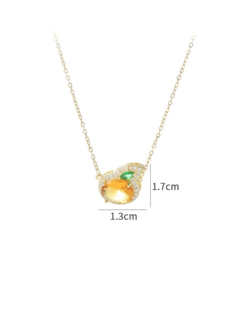 YOUH Brass Cubic Zirconia Rabbit Dainty Necklace 3
