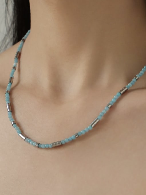 TINGS Titanium Steel MGB beads Irregular Trend Necklace 1