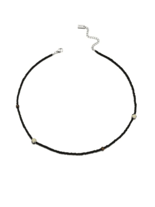 Necklace Titanium Steel MGB beads Geometric Minimalist Beaded Necklace