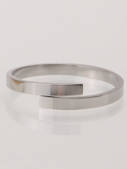 Steel 54mm US7 Stainless steel Smooth Minimalist Band Ring