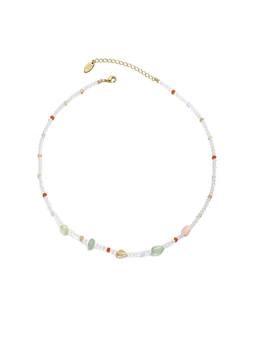 necklace Brass Glass beads Geometric Bohemia Necklace