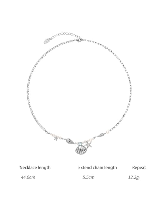 TINGS Brass Cubic Zirconia Hip Hop Sea Star Bracelet and Necklace Set 3