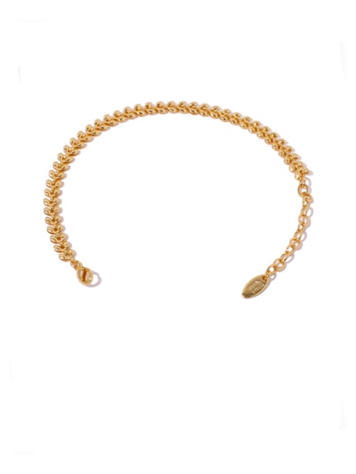 Necklace Brass Geometric Vintage Link Bracelet