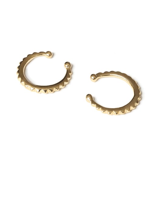 gear Brass Irregular Geometric Minimalist Single Earring