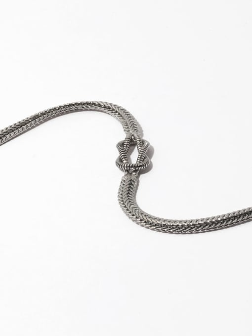 Knot Necklace Brass knot Hip Hop Multi Strand Necklace