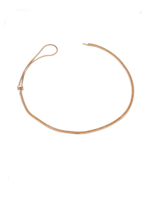 golden Brass Tassel Vintage Lariat Necklace