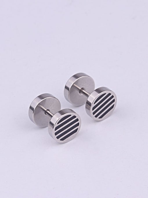 9# Steel Color Stainless steel Bell Minimalist Stud Earring