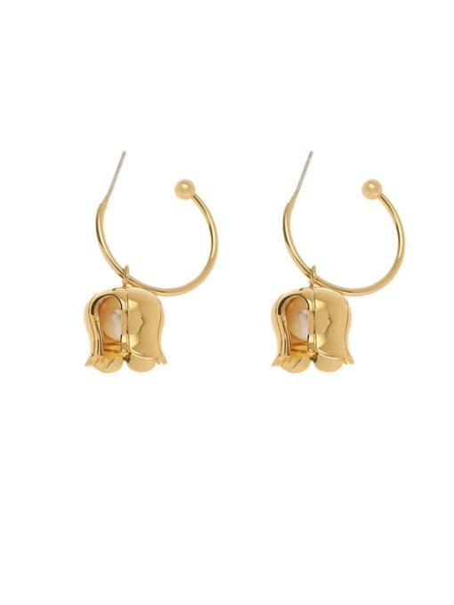 Five Color Brass Bell Minimalist Hook Earring 0
