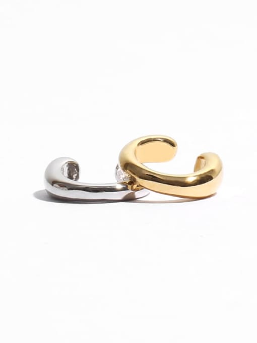 TINGS Brass  Vintage  Line geometry ear bone clip without pierced ears Single Earring 3