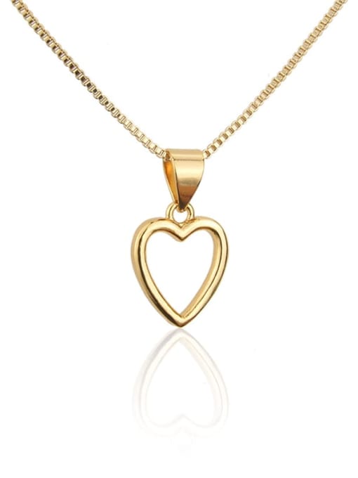 renchi Brass Heart  Earring and Necklace Set 3