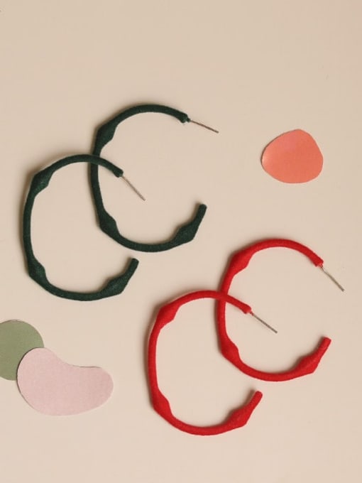 Five Color Alloy Enamel Geometric Minimalist Stud Earring