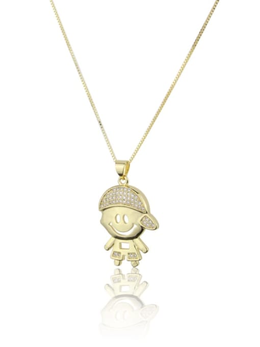 renchi Brass Angel Minimalist Necklace 4
