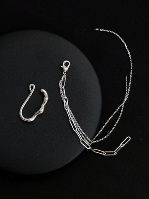 ACCA Brass Tassel Minimalist Threader Earring(Single) 0