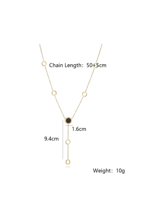 AOG Titanium Steel Tassel Minimalist Necklace 4